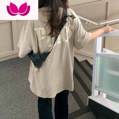 七斓发泡印花短袖t恤女夏宽松ins街头风美式复古chic港味半袖上衣