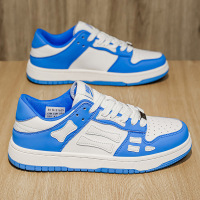 秋季新款时尚潮流复古系带套脚运动男鞋日常户外休闲透气平底板鞋