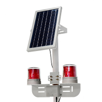 讯博士 SGBJQ200 2*0.5W 3.7V 40次/min-75次/min可调 续航时间≥50h IP65 红光 LED(含立杆)太阳能声光报警器 (计价单位:盏) 银色