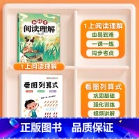 看图列算式+阅读理解1上 小学通用 [正版]一年级看图列算式计算专项练习题人教版小学1上册数学思维训练人民币认识钟表和时