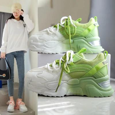 ins韩版厚底老爹鞋秋季新款街拍学生跑步运动鞋增高鞋_1