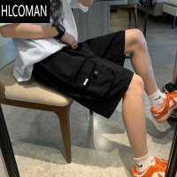 HLCOMAN2025新款多口袋休闲短裤夏季男款美式工装短裤宽松潮牌中裤五分裤