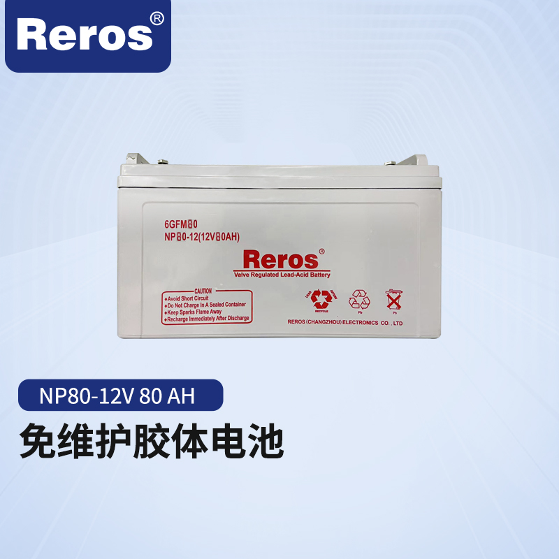 雷诺士胶体电池12V80AH NP80-12V