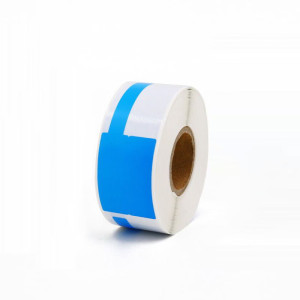 渝捷 YJ-02FBL-200 线缆标签 25mm*38mm+40mm 200片/卷 蓝色