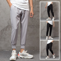 男士休闲裤2026夏季薄裤韩版大码宽松潮流九分束脚运动裤宽松束脚