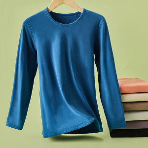 猫人男女士双层芃芃绒400g加厚恒温保暖内衣套装2025年新款抑菌圆领棉毛衫