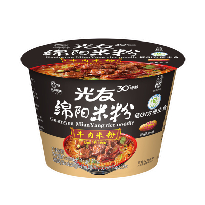 光友 绵阳米粉 (牛肉味 )135g*12碗/箱 四川特产方便速食 米粉