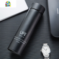 保温杯男大容量泡茶不锈钢茶杯刻字定制logo杯子创意个性潮流水杯 FENGHOU 标准款亮金色500ml