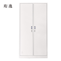珩逸加厚二门钢制更衣柜员工柜铁皮职工储物柜带锁存包柜鞋柜