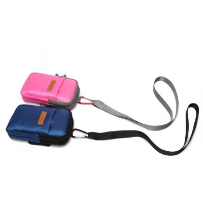 新款女臂包男穿皮带手机包挂脖小包单肩斜跨女包户外跑步多功能腰包男-定制臂包宝蓝色中号臂包宝蓝色中号