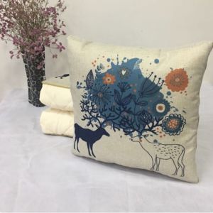 万全方位WQFW-8012 亚麻抱枕被 105*145cm 深蓝色(单位:件)