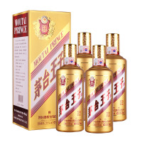 [4瓶装]贵州茅台王子酒 金王子53度 500ml*4瓶酱香型白酒 四支装