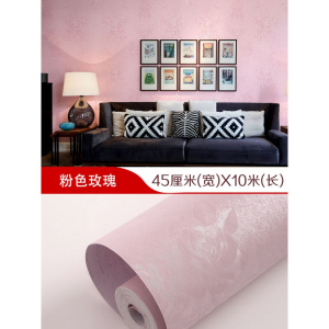 汐岩朵雅加厚3d立体墙纸自粘10米卧室温馨防水pvc壁纸宿舍背景墙贴纸