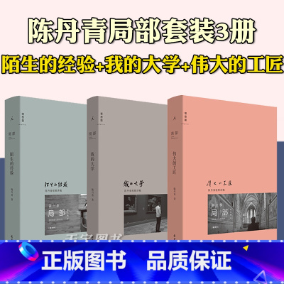 [3册] [正版] 陈丹青局部套装1-2-3 陌生的经验(新版)+我的大学+伟大的工匠 美学中西艺术理论的书籍 西方艺术