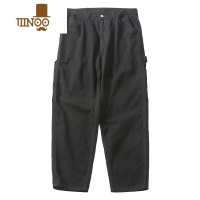 YANXU马切达秋季日系纯色直筒工装裤男士潮牌休闲百搭长裤男款宽松裤子