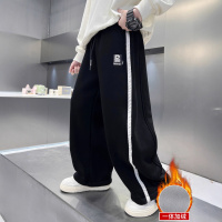 儿童装男童冬装加绒裤子新款中大童秋冬款加厚冬季运动裤卫裤