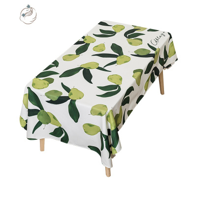 北欧风桌布棉麻小清新防水防油免洗餐桌布艺长方形家用桌垫舒适主义