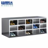 铭思达不锈钢鞋柜双面30格个