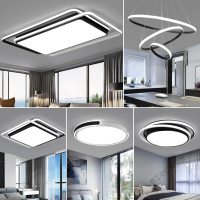 苏宁放心购 简约后现代灯具套餐组合led吸顶灯大气家用客厅灯个性卧室灯全屋套装