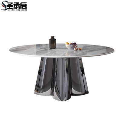 圣承启加厚餐桌1.3米四椅张