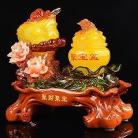 家柏饰(CORATED)金蟾摆件大号 三足金蟾蜍金蝉办公室收银台店铺开业礼品