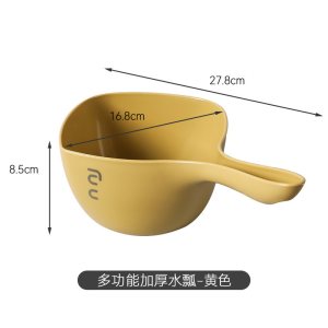 苏宁加厚水瓢大号长柄加深浇菜水舀厨房摔不坏面瓢家用塑料勺2112