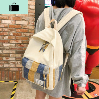 书包女学生韩版校园初中双肩包ins格子学院风帆布大容量高中耐用NEW LAKE