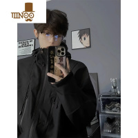 YANXU美式防晒冲锋衣男士夏季薄款vintage机能风夹克大码户外运动外套