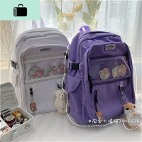 韩版INS森系校园风大容量高中学生双肩包原宿ulzzang少女书包背包NEW LAKE
