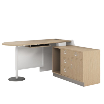 白寅 钢木复合办公桌1.4M BY-GMBGZ-001(单位:张)