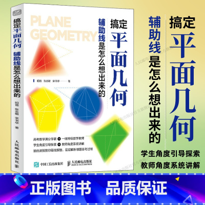 搞定平面几何:辅助线是怎么想出来的 学好数学并不难 初中生青少年数理化科普读物 [正版]出版社搞定平面几何 辅助线是怎么