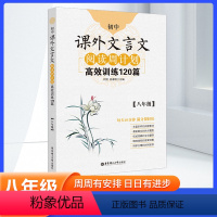 [正版]周计划课外文言文阅读高效训练120篇语文八年级上册下册 初中初二8八年级全一册中学生教辅书阅读训练 课外文言文