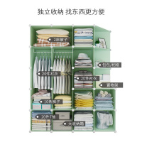 美帮汇简易衣柜布艺组装收纳柜子现代简约出租房卧室家用挂仿实木布衣橱