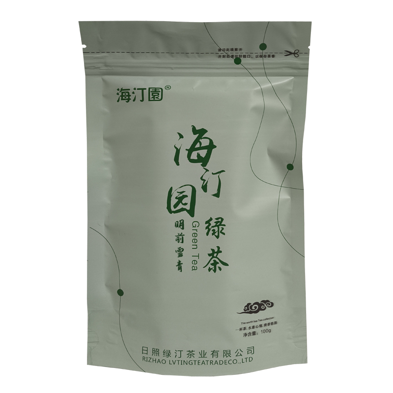海汀园 雪青明前绿茶 100g 袋