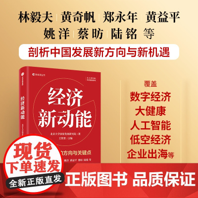 经济新动能 林毅夫黄奇帆郑永年黄益平姚洋蔡昉等学者解读中国经济新动向 剖析发展新机遇 北京大学国家发展研究院著 中信出