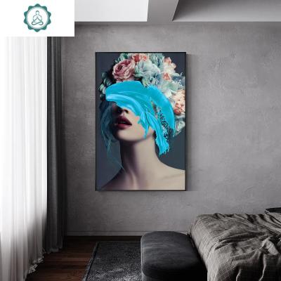 封后(FENGHOU)2019新款钻石画满钻现代客厅玄关艺术人物钻石绣十字绣北欧砖石画封画布尺寸68x88cm画芯6