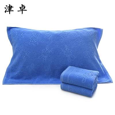 津卓 纯棉枕巾单位宿舍全棉加厚枕巾劳保枕巾 简约款 条
