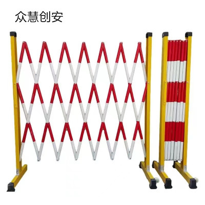 众慧创安 玻璃钢伸缩围栏 管式围栏 护栏隔离栏 1.2*6m 个