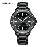 梭伦(SOLLEN)手表男正品l自动机械表时尚日历精钢带防水商务潮流学生男士手表新款SL-609