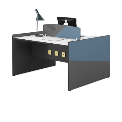 迅众 1200*1200*800mm双人位 办公家具简约屏风工作位职员办公桌简约屏风工作位职员桌