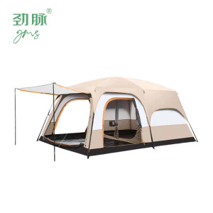 劲脉 户外野营帐篷 卡其色-330*210*180CM 顶