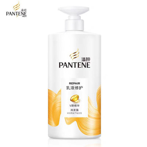 潘婷洗发水丝质顺滑/乳液修护750g大瓶家用改善干枯毛躁洗头膏洗发露