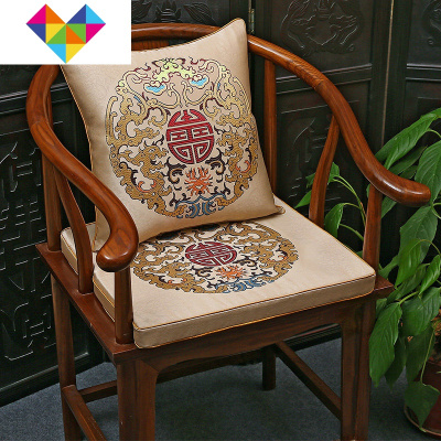 红木沙发坐垫新中式客厅四季通用中国风圈椅太师椅防滑椅垫可琳琅满目3-4-5-8-10-12-15-18cm厚均可定制