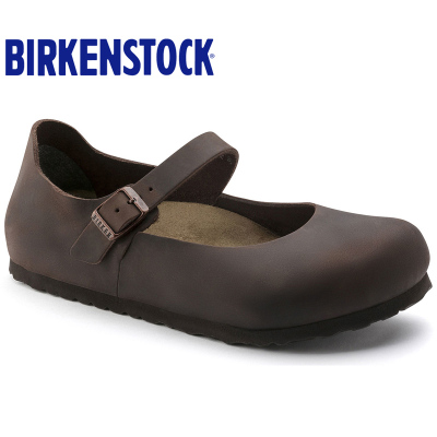 德国原装进口Birkenstock女士玛丽珍牛皮平底休闲鞋芭蕾鞋Mantova