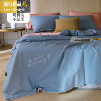 空调被夏凉被棉薄款夏季双人棉色单人学生宿舍春秋被子被芯 三维工匠