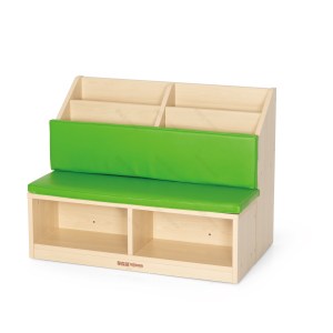 华森葳儿童家具 欧德L型书柜-苹果绿 欧德L型书柜-苹果绿