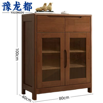 豫龙都茶水柜实木个