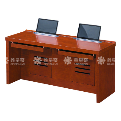 鑫星奈 XXN4022305 升降电脑桌多媒体办公桌会议培训桌 1.8米双人位