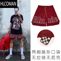 HLCOMAN夏季街头潮牌美式短裤男生篮球裤不过膝四分裤修身速干休闲运动裤