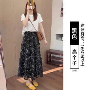 法式碎花半身裙女2026新款夏季高腰垂感小个子慵懒休闲雪纺蛋糕裙